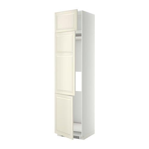 МЕТОД Выс шкаф для хол/мороз с 3 дверями - белый, Будбин белый с оттенком, 60x60x240 см