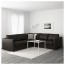 ВИМЛЕ 4-местный угловой диван - Фарста черный
