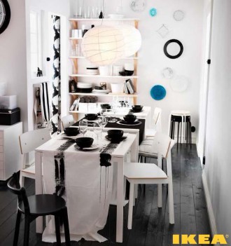 Интерьер столовой комнаты от ИКЕА Интерьер столовой комнаты от ИКЕА