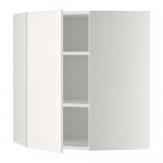 МЕТОД Угловой навесной шкаф с полками - белый, Веддинге белый, 68x80 см