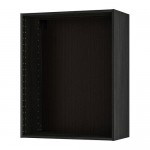 METOD каркас навесного шкафа под дерево черный 80x100 cm