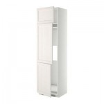 МЕТОД Выс шкаф для хол/мороз с 3 дверями - 60x60x220 см, Лаксарби белый, белый