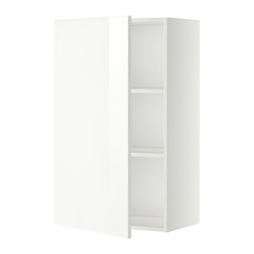 МЕТОД Шкаф навесной с полкой - белый, Рингульт глянцевый белый, 60x100 см МЕТОД Шкаф навесной с полкой - белый, Рингульт глянцевый белый, 60x100 см