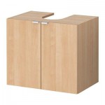 ЛИЛЛОНГЕН Напольн шк под раковин с 2 дврц - под березу