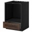 МЕТОД / МАКСИМЕРА Напольный шкаф д/духовки, с ящиком - под дерево черный, Эдсерум под дерево коричневый