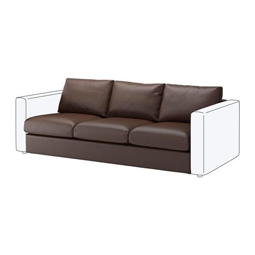 ВИМЛЕ 3-местная секция - Фарста темно-коричневый