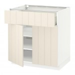 МЕТОД / ФОРВАРА Напольный шкаф+ящик/2дверцы - белый, Хитарп белый с оттенком МЕТОД / ФОРВАРА Напольный шкаф+ящик/2дверцы - белый, Хитарп белый с оттенком