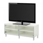 БЕСТО Тумба п-ТВ со стеклянными дверцами - белый БЕСТО Тумба п-ТВ со стеклянными дверцами - белый