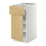МЕТОД / МАКСИМЕРА Напольн шкаф двр/фр пнл/плк/2низ ящ - белый, Тингсрид под березу, 40x60 см МЕТОД / МАКСИМЕРА Напольн шкаф двр/фр пнл/плк/2низ ящ - белый, Тингсрид под березу, 40x60 см