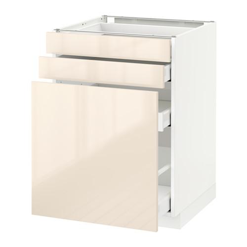 МЕТОД / МАКСИМЕРА Нплн шк с вдв мдл/2 фрнт - 60x60 см, Рингульт глянцевый кремовый, белый