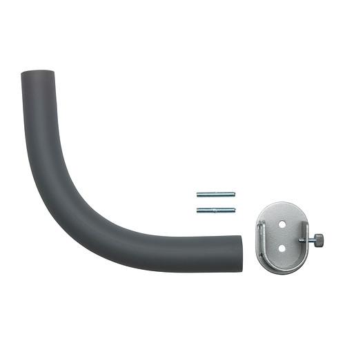 ХУГАД Угловое соединен гардинного карниза - серебристый