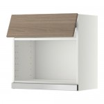 МЕТОД Навесной шкаф для СВЧ-печи - 60x60 см, Брокхульт под грецкий орех светло-серый, белый