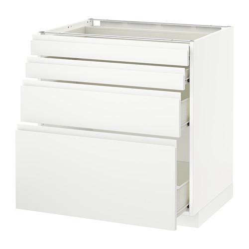 МЕТОД / ФОРВАРА Напольн шкаф 4 фронт панели/4 ящика - белый, Воксторп белый, 80x60 см МЕТОД / ФОРВАРА Напольн шкаф 4 фронт панели/4 ящика - белый, Воксторп белый, 80x60 см