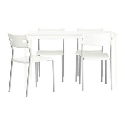 МЕЛЬТОРП/ЛАВЕР Стол и 4 стула