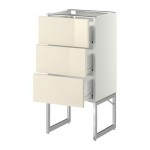 МЕТОД / ФОРВАРА Нплн шк 3 фрнт/3 средн ящика - 40x37x60 см, Рингульт глянцевый кремовый, белый МЕТОД / ФОРВАРА Нплн шк 3 фрнт/3 средн ящика - 40x37x60 см, Рингульт глянцевый кремовый, белый