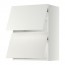METOD навесной шкаф/2 дверцы, горизонтал белый/Хэггеби белый 60x38.6x80 cm