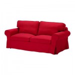ЭКТОРП Чехол на 2-местный диван-кровать - Идему красный