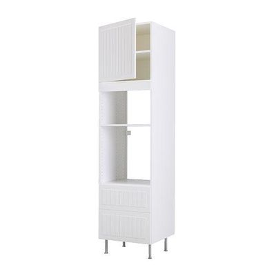 ФАКТУМ Высок шкаф для СВЧ/духов+ящ/дверь - Стот белый с оттенком, 60x233 см ФАКТУМ Высок шкаф для СВЧ/духов+ящ/дверь - Стот белый с оттенком, 60x233 см