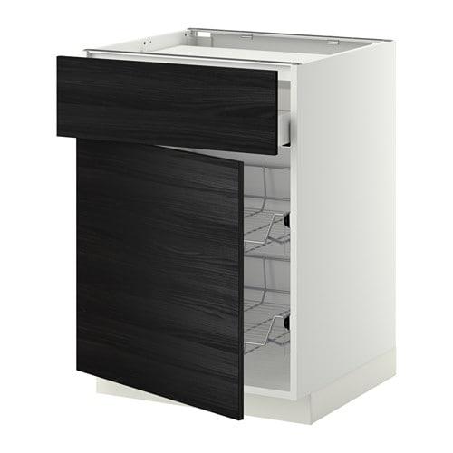 МЕТОД / МАКСИМЕРА Нплн шк д/врч пнл/ящ/2првл крзн - белый, Тингсрид под дерево черный