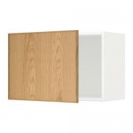 МЕТОД Шкаф навесной - белый, Экестад дуб, 60x40 см