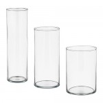 CYLINDER набор ваз,3 штуки прозрачное стекло