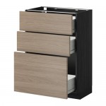 МЕТОД / ФОРВАРА Нплн шк 3 фрнт/3 средн ящика - под дерево черный, Брокхульт под грецкий орех светло-серый, 60x37 см МЕТОД / ФОРВАРА Нплн шк 3 фрнт/3 средн ящика - под дерево черный, Брокхульт под грецкий орех светло-серый, 60x37 см