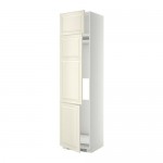 МЕТОД Выс шкаф для хол/мороз с 3 дверями - белый, Будбин белый с оттенком, 60x60x240 см
