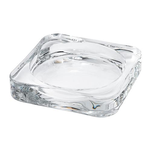 GLASIG тарелка для свечи прозрачное стекло