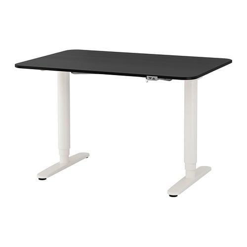 БЕКАНТ Стол/трансф - ясеневый шпон/черная морилка/белый БЕКАНТ Стол/трансф - ясеневый шпон/черная морилка/белый