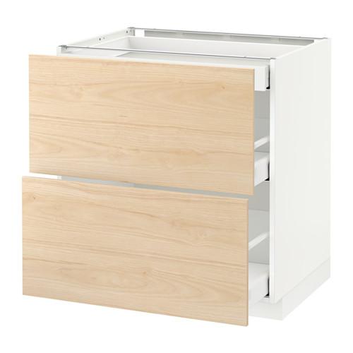 METOD напольный шкаф/2фасада/3ящика цвет алюминия