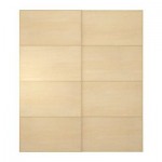 ПАКС МАЛЬМ Пара раздвижных дверей - береза, 150x236 см