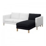 КАРЛСТАД Чехол для дополнит козетки - Корндаль темно-серый