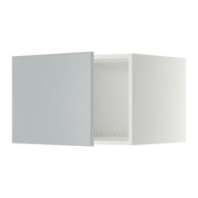 МЕТОД Верх шкаф на холодильн/морозильн - 60x40 см, Веддинге серый, белый