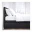 MALM высокий каркас кровати/4 ящика черно-коричневый/Лонсет 140x200 cm