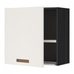 МЕТОД Шкаф навесной с сушкой - 60x60 см, Мэрста белый, под дерево черный
