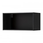 METOD каркас навесного шкафа под дерево черный 80x40 cm