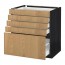 METOD/MAXIMERA напольный шкаф с 5 ящиками