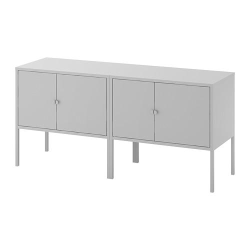 LIXHULT комбинация шкафов серый