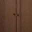 BILLY/OXBERG стеллаж/панельные/стеклянные двери коричневый ясеневый шпон 160x30x202 cm