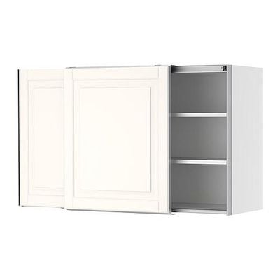 ФАКТУМ Навесной шкаф с рздвжн дверц - Лидинго белый с оттенком, 120x70 см