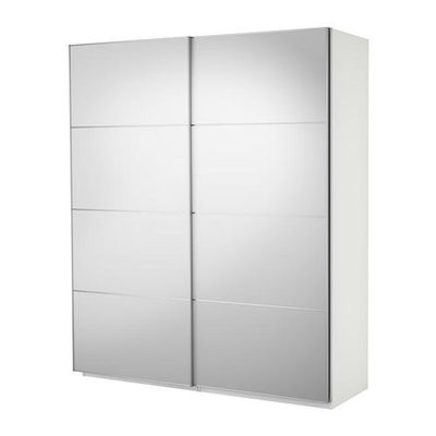 ПАКС Гардероб с раздвижными дверьми - белый, 200x44x236 см ПАКС Гардероб с раздвижными дверьми - белый, 200x44x236 см