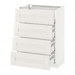 METOD/MAXIMERA напольн шкаф 4 фронт панели/4 ящика METOD/MAXIMERA напольн шкаф 4 фронт панели/4 ящика