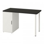 ALEX/LINNMON стол черно-коричневый/белый 60x74 cm