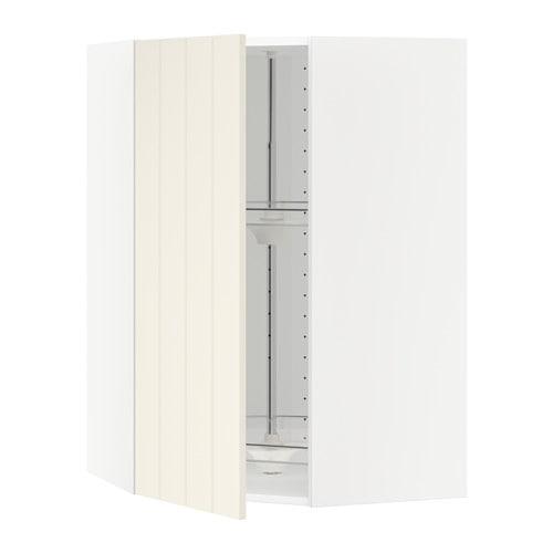 МЕТОД Угл нвсн шкф с вращающ секц - белый, Хитарп белый с оттенком, 68x100 см