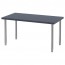 ЛИННМОН / ОЛОВ Стол - геометрический синий/серебристый