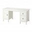 HEMNES письменный стол белая морилка