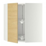 МЕТОД Угл нвсн шкф с вращающ секц - 68x80 см, Тингсрид под березу, белый МЕТОД Угл нвсн шкф с вращающ секц - 68x80 см, Тингсрид под березу, белый