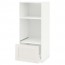 МЕТОД / ФОРВАРА Высокий шкаф с ящиком д/духовки/СВЧ - белый, Сэведаль белый