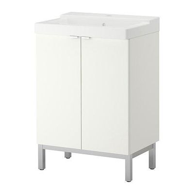 ЛИЛЛОНГЕН/ТЭЛЛЕВИКЕН Шкаф под раковину с 2 дверц - белый