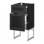 МЕТОД / ФОРВАРА Наполн шк 2 фрнт/3 средн ящ - 40x37x60 см, Лаксарби черно-коричневый, под дерево черный МЕТОД / ФОРВАРА Наполн шк 2 фрнт/3 средн ящ - 40x37x60 см, Лаксарби черно-коричневый, под дерево черный